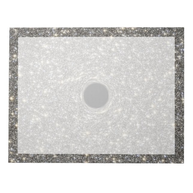 Bloco De Notas Buraco Negro Supermassivo No Meio De Uma Galáxia. (Frente)