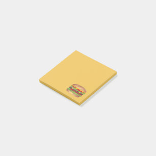 Bloco De Notas Burger Cheeseburger Reunion Picnic Cookout