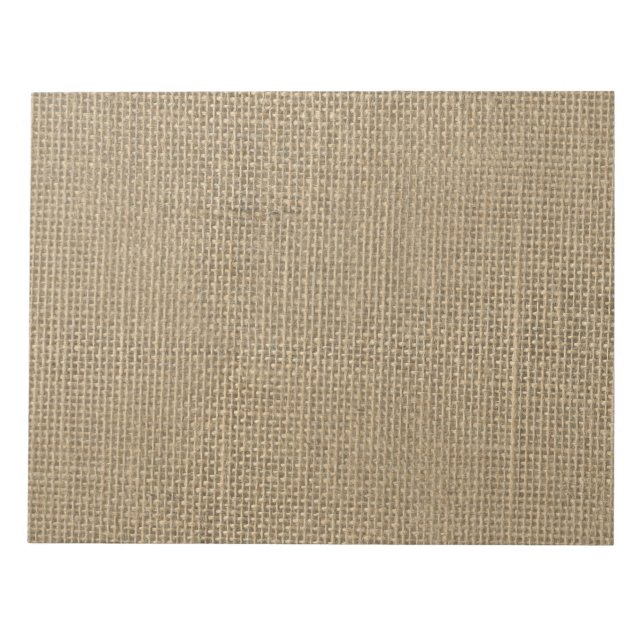 Bloco De Notas Burlap in Natural Beige (Frente)
