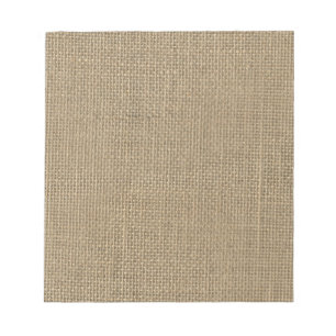 Bloco De Notas Burlap in Natural Beige