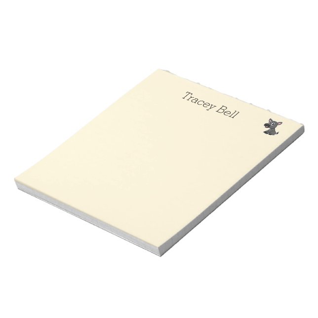 Bloco De Notas Burrinho cinza fofo creme (Invertido)