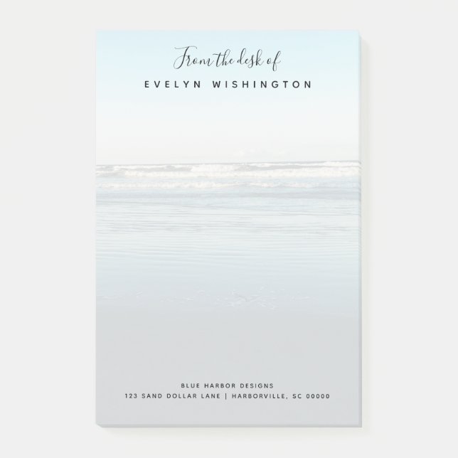 Bloco De Notas Business Desk de Praia de Notas (Frente)