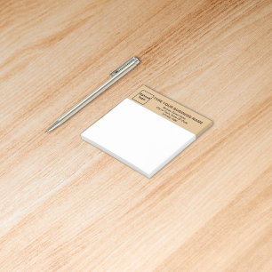 Bloco De Notas Business Light Brown Cabeçando ao Quadrado postar 
