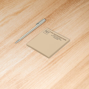 Bloco De Notas Business Light Brown Square poste sua nota