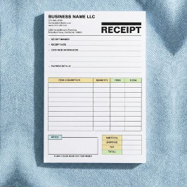Bloco De Notas (Business Pad) Payment Sales Invoice Receipt Book