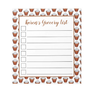 Bloco De Notas Butterscotch Pudim Cream Comida Meridional