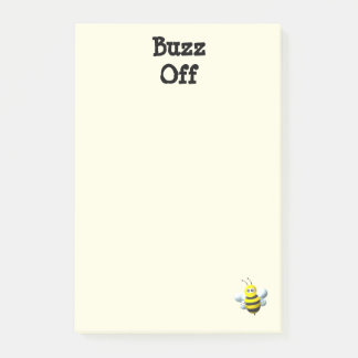 Bloco De Notas Buzz Off Bee Bumblebee Custom Text