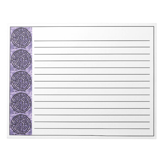 Bloco De Notas BYRINTH VI Notepad + Linhas de 11"x8,5" (Frente)