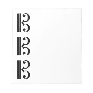 Bloco De Notas C-Clef