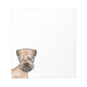 Bloco De Notas Cabeça de cachorro de desenho animado Irish Soft-C