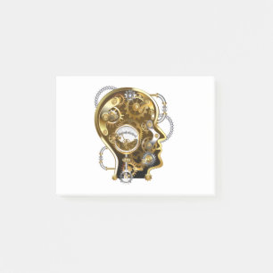 Bloco De Notas Cabeça Steampunk com Manômetro