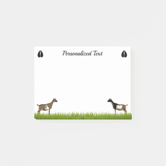 Bloco De Notas Cabra Dairy Personalizada Nigeriana (Frente)