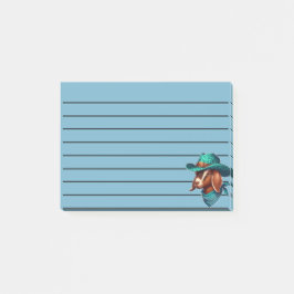 Bloco De Notas Cabra Vestindo um Chapéu de Cowboy Elegante e Band
