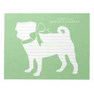 Bloco de Notas Cachorrinho Pug
