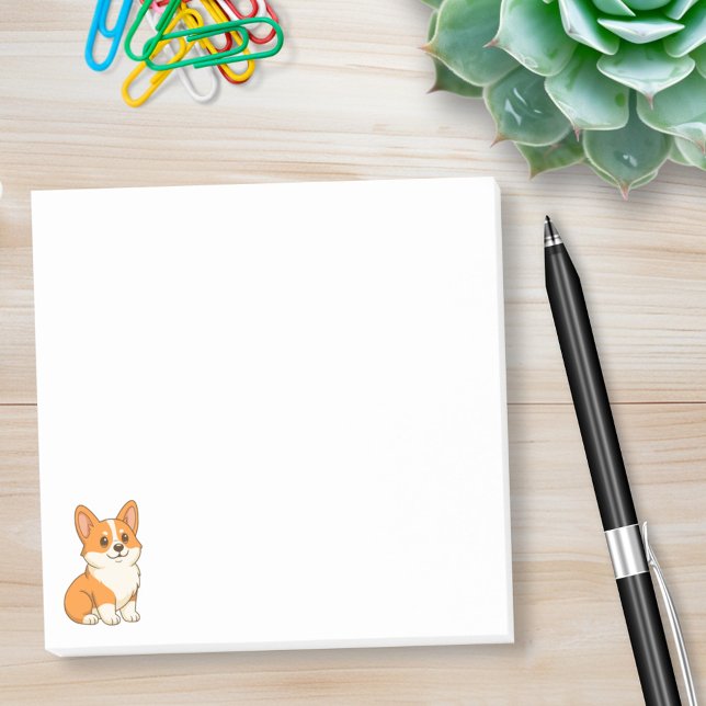 Bloco De Notas Cachorro Corgi Fofo (Criador carregado)