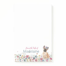 Cachorro De Boi Francês Floral Pessoal