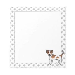 Bloco De Notas Cachorro De Cachorro Castanho E Branco Dinamarquês