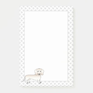 Bloco De Notas Cachorro De Cartoon Casaco Suave De Creme Com Pinç