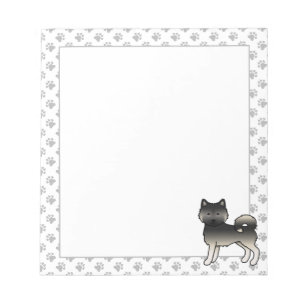 Bloco De Notas Cachorro de Cartoon Gouti Alaskan Malamute