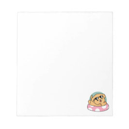 Bloco De Notas Cachorro de verão - Cachorro flutuante com óculos