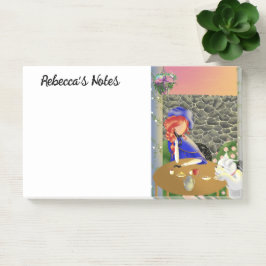 Bloco De Notas Cachorro e dama em café em Sunset Notes