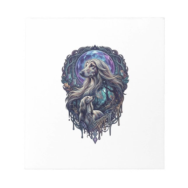 Bloco De Notas Cachorro Floresta Encantada Lua Cristal_1 (Frente)