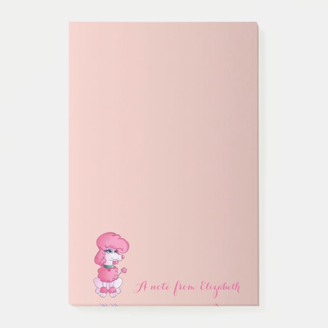 Bloco De Notas Cachorro Fofo, Bonito e Estiloso para Meninas (Frente)