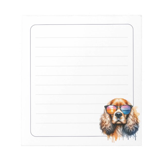 Bloco de Notas Cachorro Fofo Caderno de Notas e Ta (Frente)