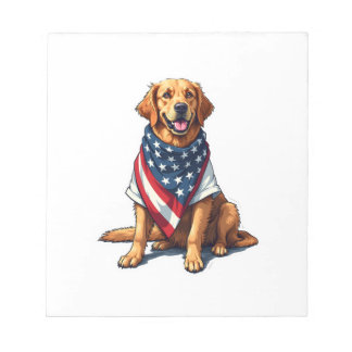 Bloco De Notas Cachorro Gravado Amante de Cão Retriever Dourado d
