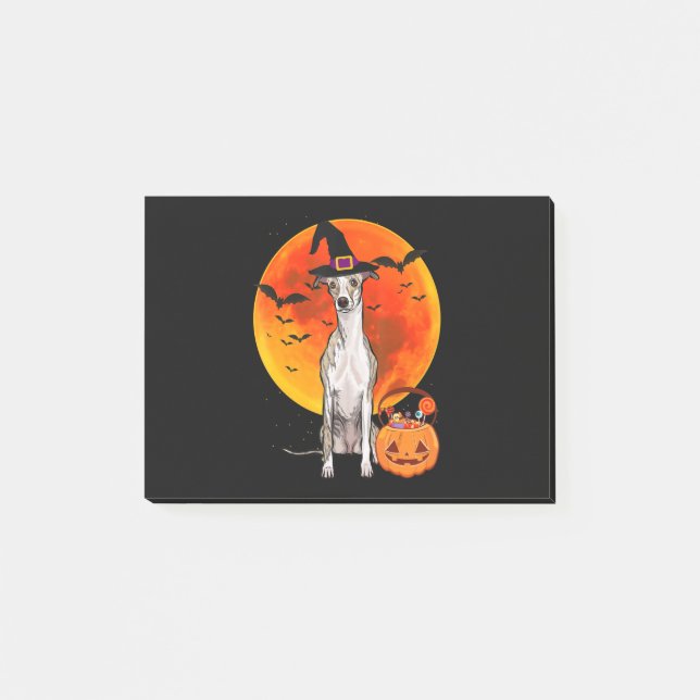 Bloco De Notas Cachorro Halloween Jack O Lanterna Pumpkin T-Shi (Frente)