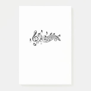 Bloco De Notas Cachorro Music Melody maltês Dog On Music Note