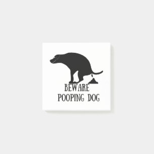 Bloco De Notas Cachorro Pooping