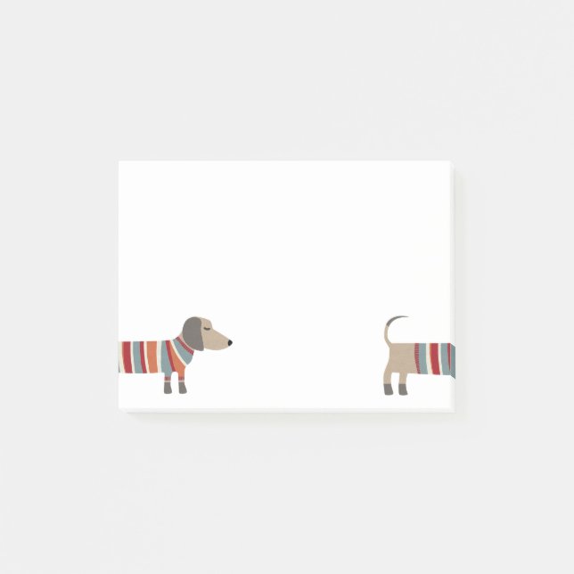 Bloco De Notas Cachorro Salsicha Divertido (Frente)