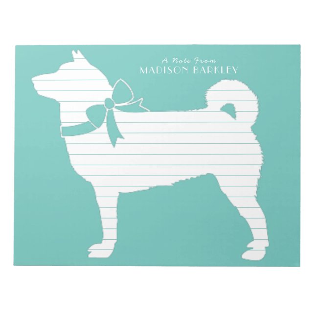 Bloco De Notas Cachorro Shiba Inu (Frente)