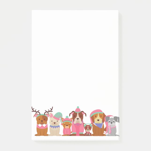 Bloco De Notas cachorros bonitos (Frente)