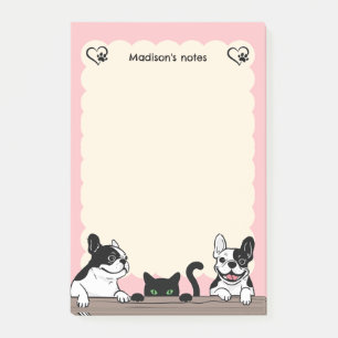 Bloco De Notas Cachorros e Gatos Pretos