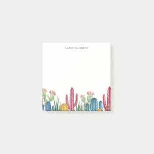 Bloco De Notas Cactos Coloridos