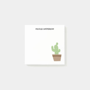 Bloco De Notas Cactus bonito desenhado à mão