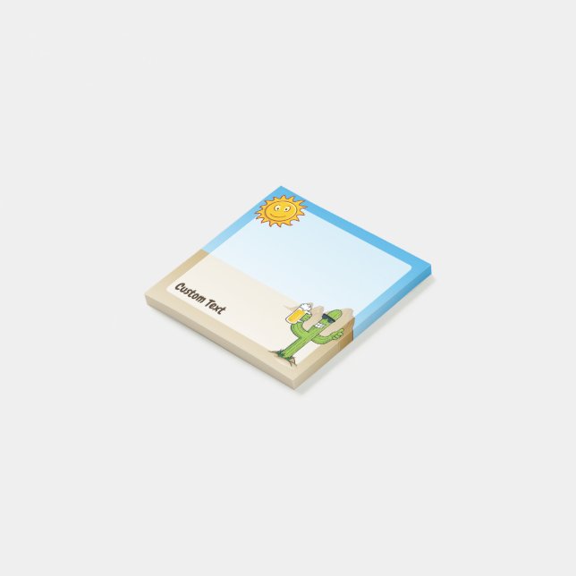 Bloco De Notas Cactus com Cerveja (Inclinado)