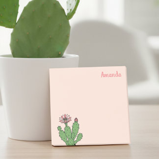 Bloco De Notas Cactus de nome personalizado