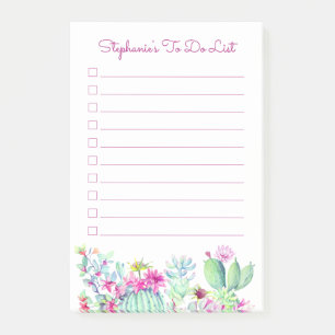 Bloco De Notas Cactus Suculents Personalizados Para Fazer