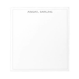 Bloco De Notas Caderno Cinza Simples Moderno Profissional com Bor