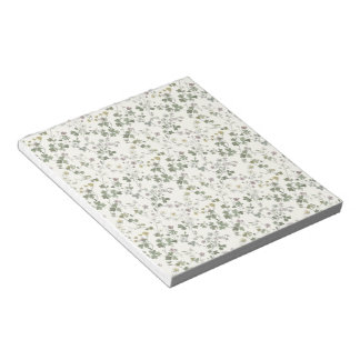 Bloco De Notas Caderno com padrão floral de flores silvestres