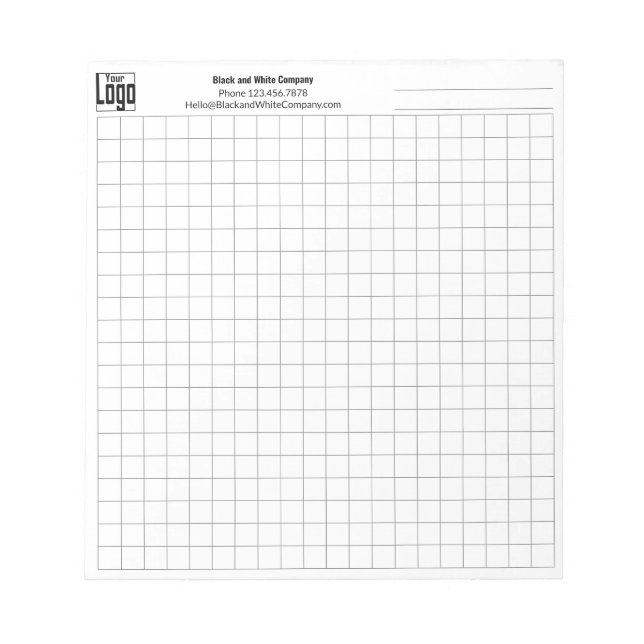Bloco De Notas Caderno com pautas quadriculadas para planejamento (Frente)