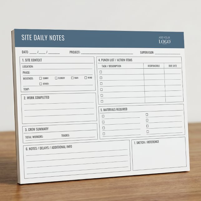 Bloco De Notas Caderno Diário de Obras para Construtores e Emprei (Criador carregado)