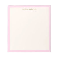 Caderno Personalizado com Borda Rosa Soft Minimali