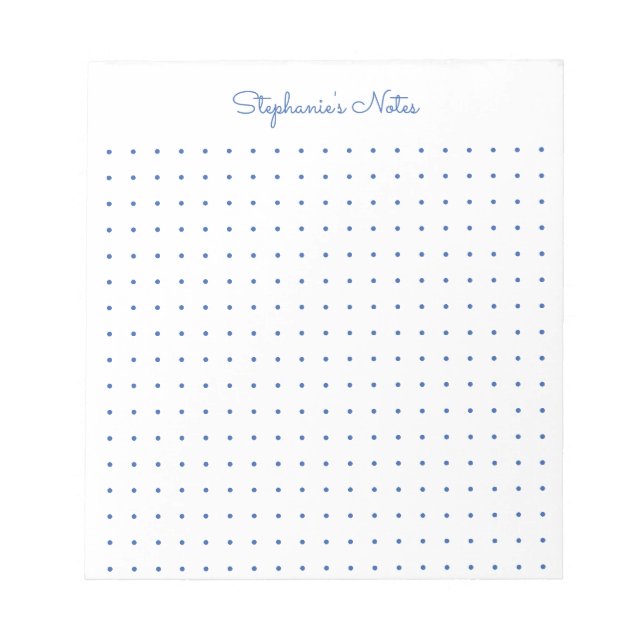 Bloco De Notas Caderno Personalizado Trendy Aqua com Pontilhado (Frente)
