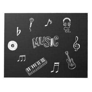 Bloco De Notas Caderno Temático de Música