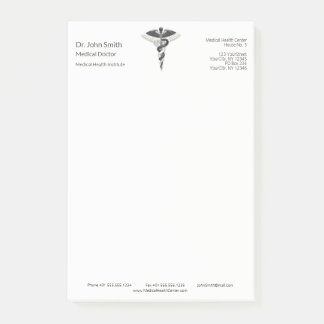 Bloco De Notas Caduco Branco Negro Elegante Médico Nobre Clássico