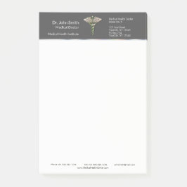 Bloco De Notas Caduco Médico 3D Holográfico Chrome